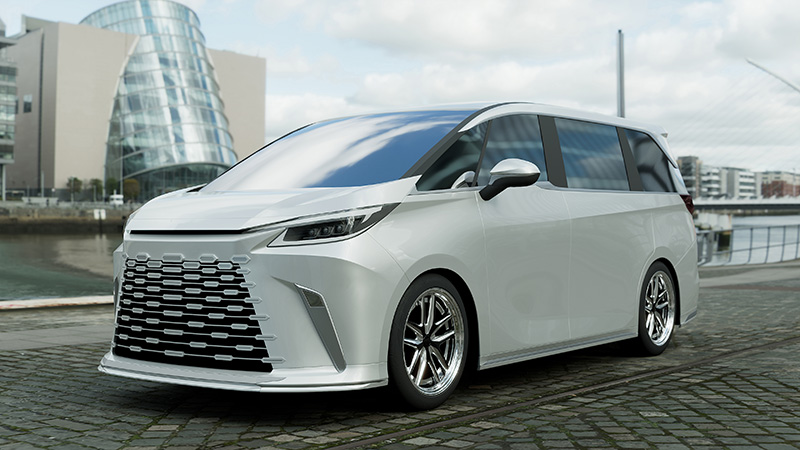 LEXUS LM エアロパーツ カスタム 完成予想CG