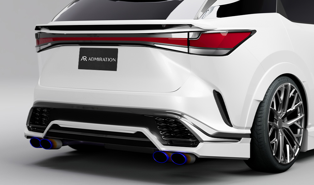 レクサスRX350 リヤハーフスポイラー エアロパーツ カスタム