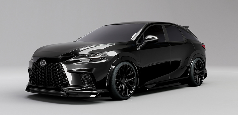 レクサスRX フロントデザイン ブラック223 エアロパーツ カスタム