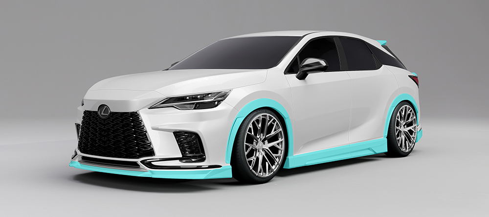 レクサスRX フロント パーツ構成 エアロパーツ カスタム