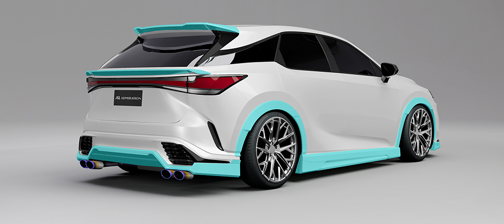 レクサスRX リヤ パーツ構成 エアロパーツ カスタム