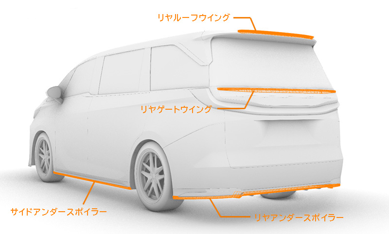 lLEXUS LM エアロパーツ カスタム